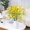 Artificial Flowers 8PCS Silk Flowers with Long Stems (Yellow) 1.96"D x 3.14"W x 25.6"H